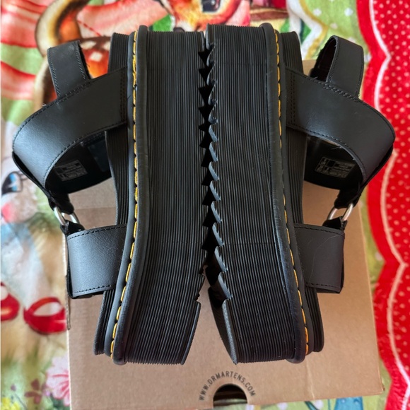 *OUT OF STOCK* Dr. Martens Francis Black Leather Platform Strap Sandals W 8 - Picture 3 of 12